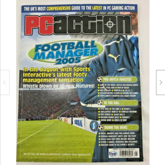PC Action Magazine #5~Football Managr 2005~LOTR~Build Arcade Cabinet~Mark Skaggs - Picture 1 of 2